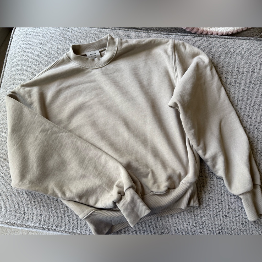 SKIMS Women's Cream Crew Neck Sweatshirt